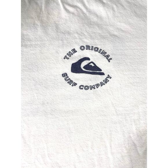Quiksilver Surf Company Tee White Large Surf Shirt - Picture 5 of 7